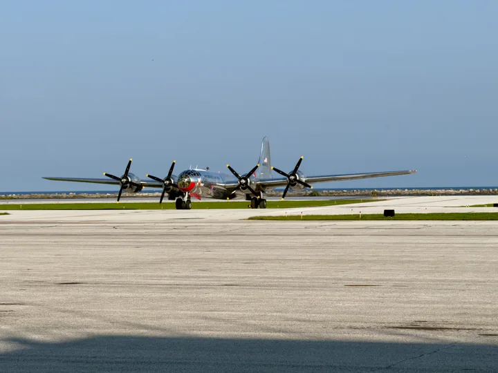 Doc on the runway