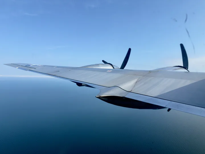 Over the water