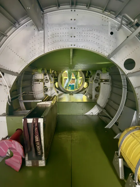 Inside the fuselage