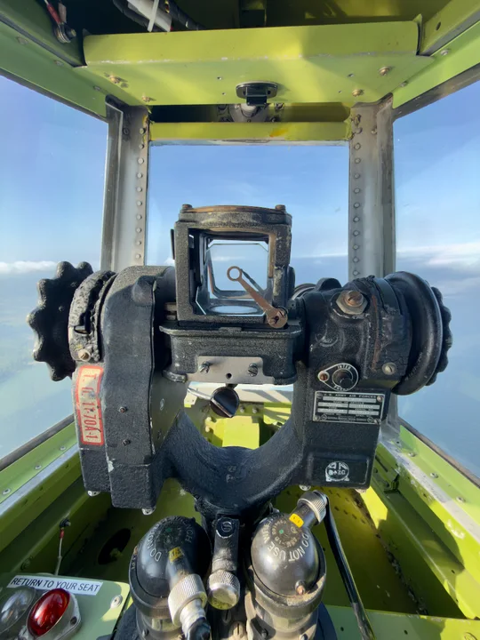 A sight inside the aircraft