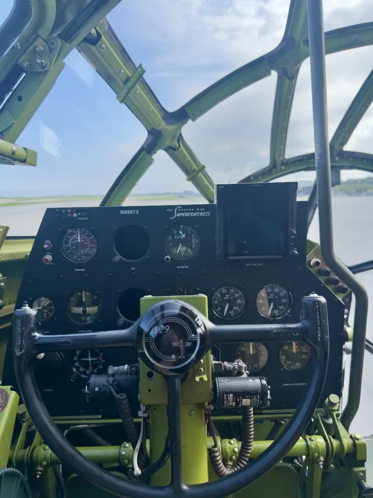 The pilot’s controls