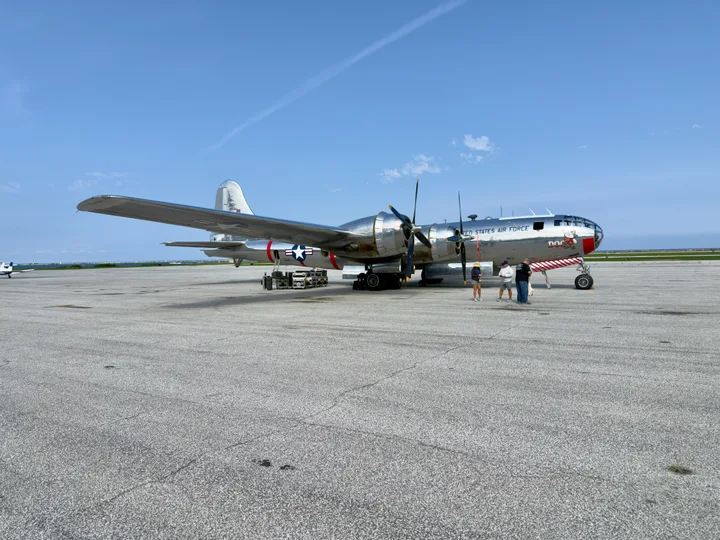 Doc parked on the apron